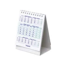 3-Maandsbureaukalender 2027 Brepols 10.5x13cm