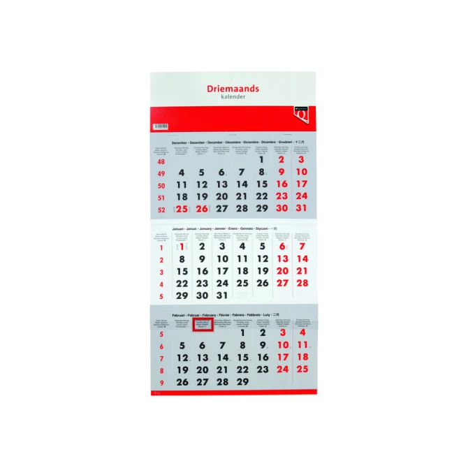 3-Maandskalender 2027 Quantore