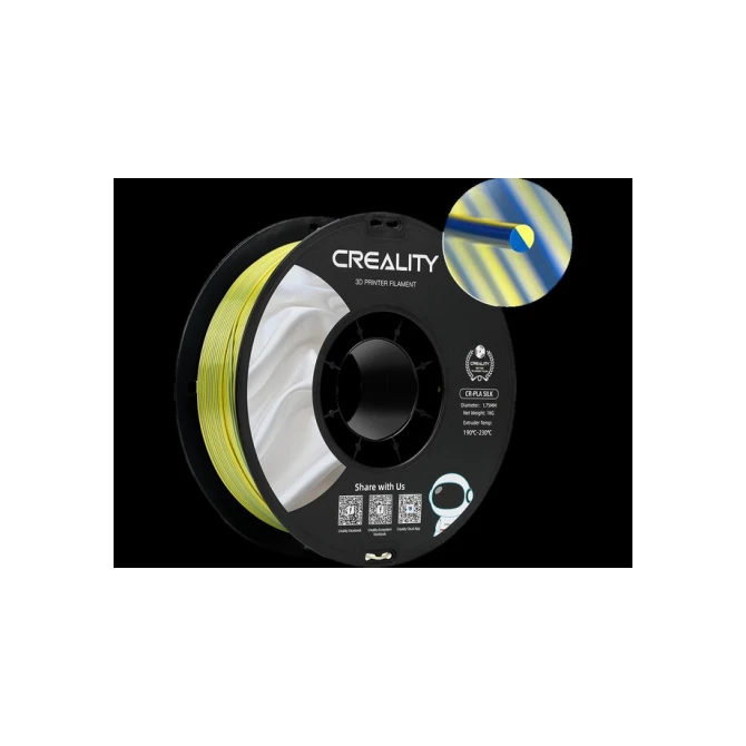 3D Filament Creality PLA 1.75mm Silk geel blauw 1kg