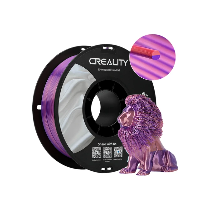 3D Filament Creality PLA 1.75mm Silk roze paars 1kg