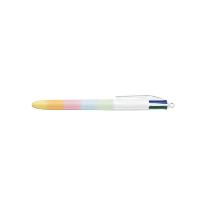 4-Kleuren balpen Bic regenboog medium assorti