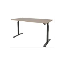 Dextro Plus Verstelbaar Bureau 120 x 80 cm Havana Zwart