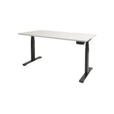 Dextro Plus Verstelbaar Bureau 140 x 80 cm Krijtwit Zwart