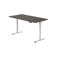 Bureau Econ elektrisch. 120X80cm. Logan Eiken Blad. Witte Poten