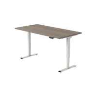Bureau Econ elektrisch. 120X80cm. Robson Eiken Blad. Witte Poten