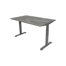Bureau Instelbaar 140 x 80 cm Oxyd Blad Aluminium Poten