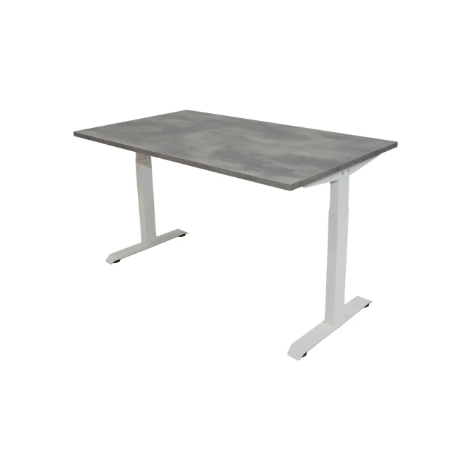 Bureau Instelbaar 160 x 80 cm Oxyd Blad Witte Poten