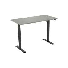 Bureau elektrisch. 120X80cm. Oxyd Blad. Zwarte Poten