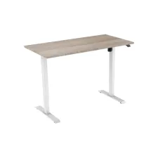 Bureau elektrisch. 120X80cm. Robson Eiken Blad. Witte Poten
