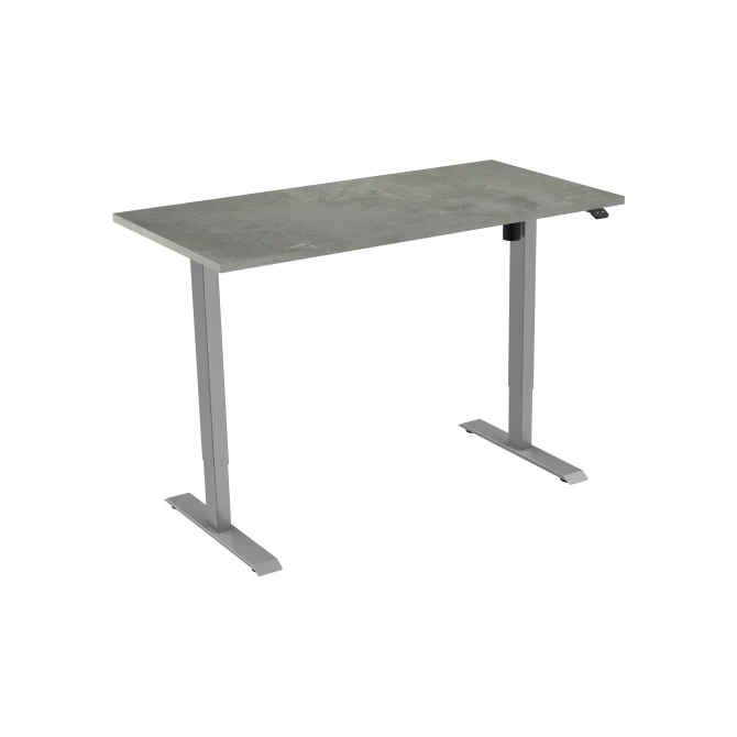Bureau elektrisch. 160X80cm. Oxyd Blad. Aluminium Poten