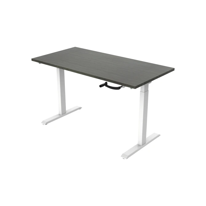 Bureau slinger. 120X80cm. Logan Eiken Blad. Witte Poten