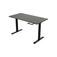 Bureau slinger. 120X80cm. Logan Eiken Blad. Zwarte Poten