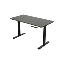 Bureau slinger. 120X80cm. Logan Eiken Blad. Zwarte Poten