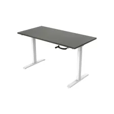 Bureau slinger. 140X80cm. Logan Eiken Blad. Witte Poten
