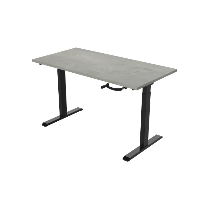Bureau slinger. 160X80cm. Oxyd Blad. Zwarte Poten
