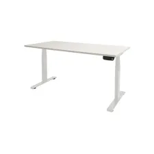 Dextro Plus Bureau 140 x 80 cm Wit Blad Witte Poten