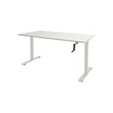 Schaffenburg Bureau Dextro slinger 140x80cm wit/wit