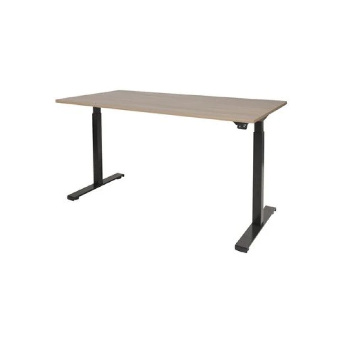 Schaffenburg Dextro Basic Verstelbaar Bureau. 160 x 80 cm. Licht Kersen. Zwart