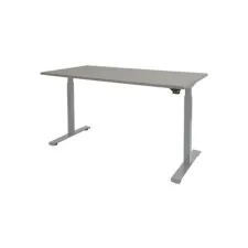 Schaffenburg Dextro Basic Verstelbaar Bureau. 160 x 80 cm. Lichtgrijs. Aluminium