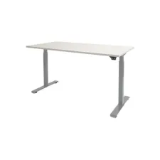 Schaffenburg Dextro Basic Verstelbaar Bureau. 160 x 80 cm. Wit. Aluminium
