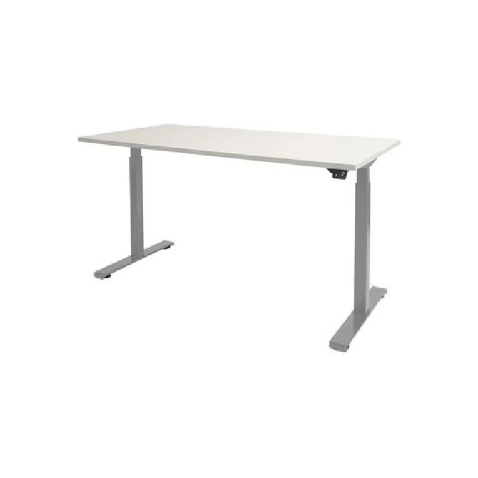 Schaffenburg Dextro Basic Verstelbaar Bureau. 160 x 80 cm. Wit. Aluminium