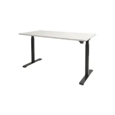 Schaffenburg Dextro Basic Verstelbaar Bureau. 160 x 80 cm. Wit. Zwart