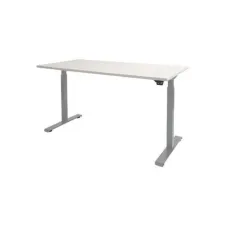 Schaffenburg Dextro Basic Verstelbaar Bureau. 180 x 80 cm. Wit. Aluminium