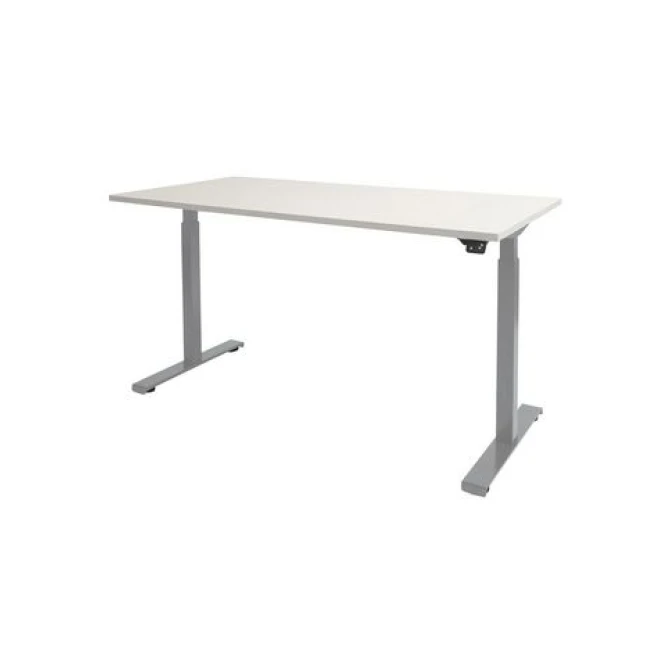 Schaffenburg Dextro Basic Verstelbaar Bureau. 180 x 80 cm. Wit. Aluminium