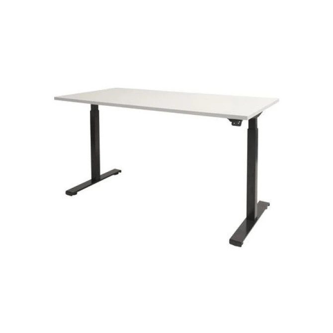 Schaffenburg Dextro Basic Verstelbaar Bureau. 180 x 80 cm. Wit. Zwart