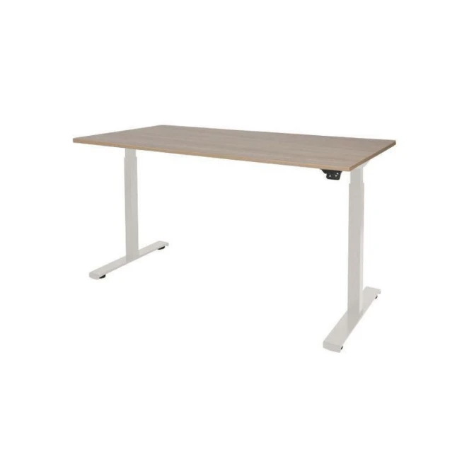 Schaffenburg Dextro Basic Verstelbaar Bureau. 180 x 90 cm. Licht Kersen. Wit