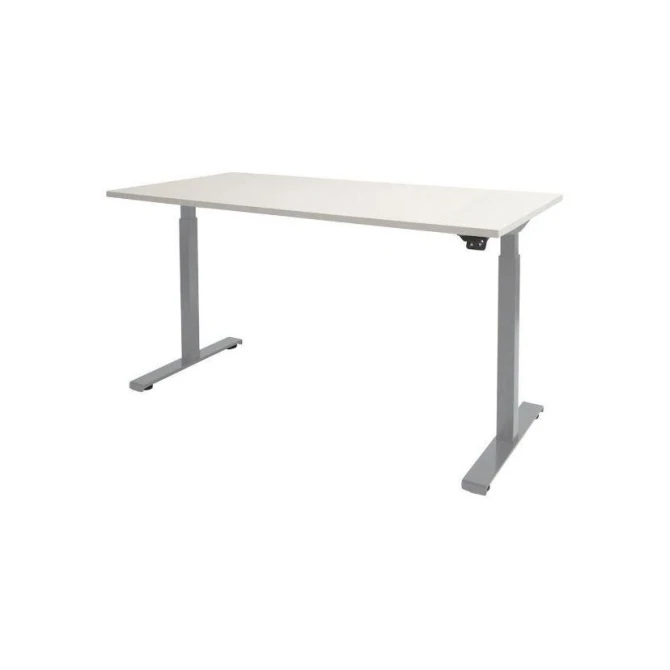 Schaffenburg Dextro Basic Verstelbaar Bureau. 180 x 90 cm. Wit. Aluminium