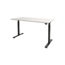 Schaffenburg Dextro Basic Verstelbaar Bureau. 180 x 90 cm. Wit. Zwart
