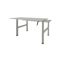 Schaffenburg Dextro Duo Zit-Sta Bureau. 120 x 80 cm. Grijs. Aluminium