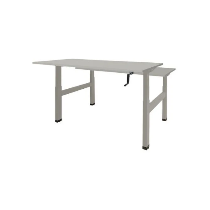 Schaffenburg Dextro Duo Zit-Sta Bureau. 120 x 80 cm. Grijs. Aluminium