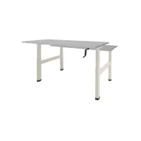 Schaffenburg Dextro Duo Zit-Sta Bureau. 120 x 80 cm. Grijs. Wit