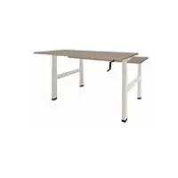 Schaffenburg Dextro Duo Zit-Sta Bureau. 120 x 80 cm. Havana. Wit