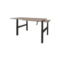Schaffenburg Dextro Duo Zit-Sta Bureau. 120 x 80 cm. Havana. Zwart