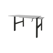 Schaffenburg Dextro Duo Zit-Sta Bureau. 140 x 80 cm. Grijs. Zwart