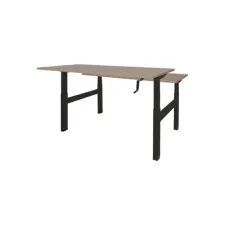 Schaffenburg Dextro Duo Zit-Sta Bureau. 140 x 80 cm. Havana. Zwart