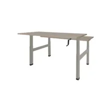 Schaffenburg Dextro Duo Zit-Sta Bureau. 140 x 80 cm. Robson. Aluminium