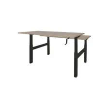 Schaffenburg Dextro Duo Zit-Sta Bureau. 140 x 80 cm. Robson. Zwart