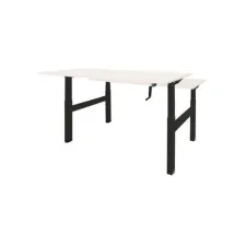 Schaffenburg Dextro Duo Zit-Sta Bureau. 140 x 80 cm. Wit. Zwart