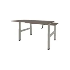 Schaffenburg Dextro Duo Zit-Sta Bureau. 160 x 80 cm. Logan. Aluminium