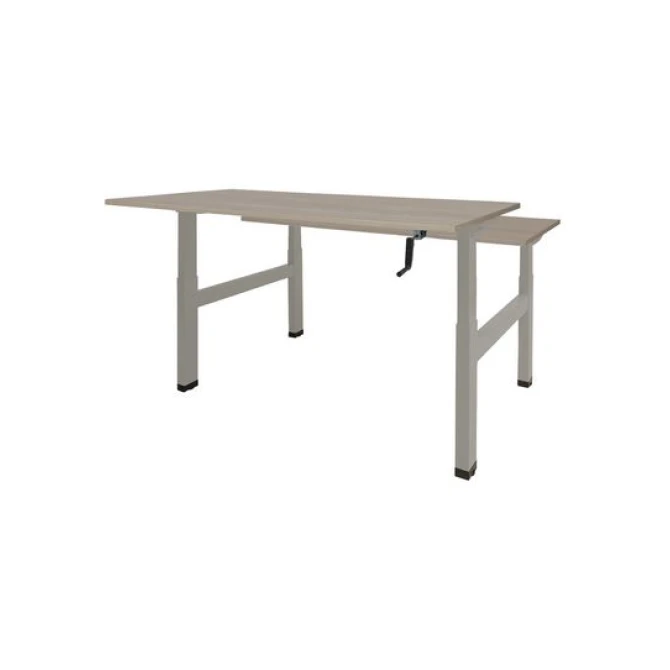 Schaffenburg Dextro Duo Zit-Sta Bureau. 160 x 80 cm. Robson. Aluminium
