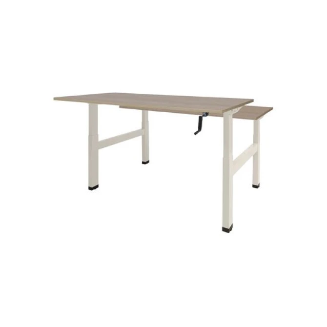 Schaffenburg Dextro Duo Zit-Sta Bureau. 160 x 80 cm. Robson. Wit