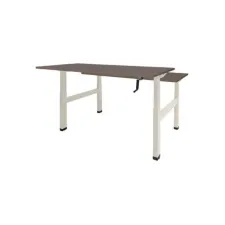 Schaffenburg Dextro Duo Zit-Sta Bureau. 180 x 80 cm. Logan. Wit