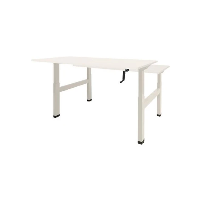 Schaffenburg Dextro Duo Zit-Sta Bureau. 180 x 80 cm. Wit