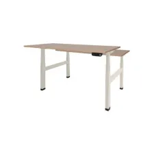 Schaffenburg Dextro Plus Duo Verstelbaar Bureau. 140 x 80 cm. Licht Kersen. Wit