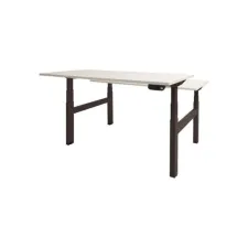 Schaffenburg Dextro Plus Duo Verstelbaar Bureau. 160 x 80 cm. Wit. Zwart