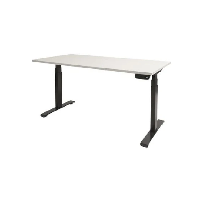 Schaffenburg Dextro Plus Verstelbaar Bureau. 180 x 80 cm. Wit. Zwart